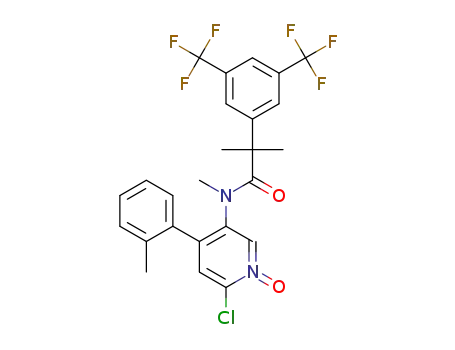 5-(2-(3,5-bis(trifluoromethyl)phenyl)-N,2-dimethylpropanamido)-2-chloro-4-(o-tolyl)pyridine 1-oxide