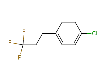 Molecular Structure of 96256-39-2 (Benzene, 1-chloro-4-(3,3,3-trifluoropropyl)-)