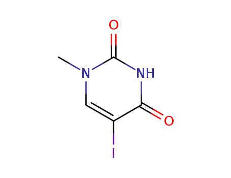 Molecular Structure of 45774-47-8 (5-iodo-1-methyluracil)