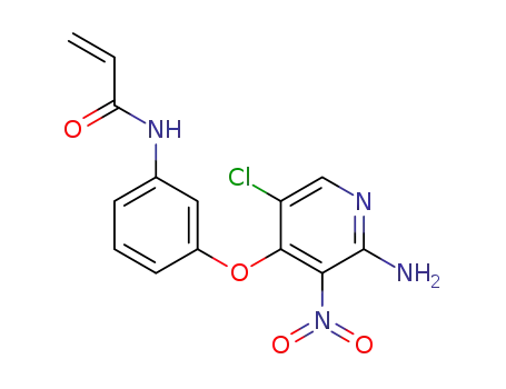 N-(3-((2-amino-5-chloro-3-nitropyridin-4-yl)oxy)phenyl)acrylamide