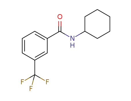 Molecular Structure of 418795-69-4 (N-cyclohexyl-3-(trifluoromethyl)benzamide)