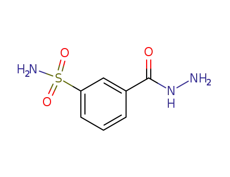 Molecular Structure of 18648-11-8 (Benzoic acid, 3-(aminosulfonyl)-, hydrazide)
