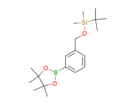 Molecular Structure of 495402-49-8 (2-[3-({[(tert-butyl)(dimethyl)silyl]oxy}methyl)phenyl]-4,4,5,5-tetramethyl-1,3,2-dioxaborolane)