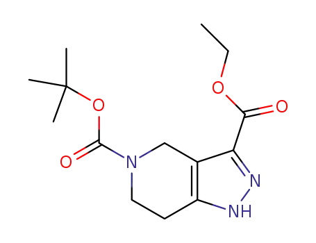 Molecular Structure of 518990-23-3 (5-tert-butyl 3-ethyl 1,4,6,7-tetrahydro-5H-pyrazolo[4,3-c]pyridine-3,5-dicarboxylate)