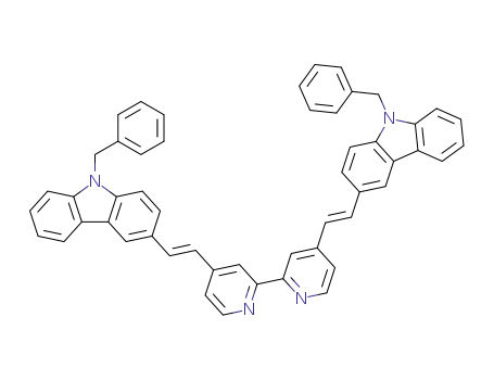 4,4'-bis((E)-2-(9-benzyl-9H-carbazol-3-yl)vinyl)-2,2<SUP>,</SUP>-bipyridine