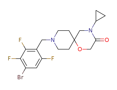 9-[(4-bromo-2,3,6-trifluorophenyl)methyl]-4-cyclopropyl-1-oxa-4,9-diazaspiro[5.5]undecan-3-one
