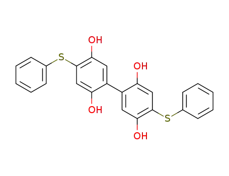 4,4′-bis(phenylsulfanyl)-2,2′,5,5′-tetrahydroxybiphenyl