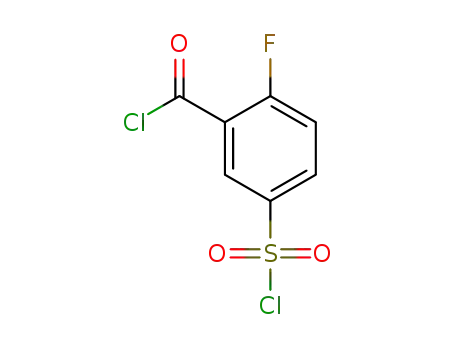 Molecular Structure of 949485-81-8 (5-(chlorosulfonyl)-2-fluorobenzoyl chloride)