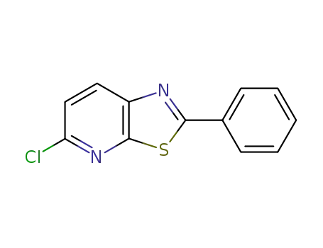 Molecular Structure of 101560-81-0 (Thiazolo[5,4-b]pyridine, 5-chloro-2-phenyl-)