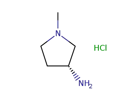 Molecular Structure of 346690-76-4 ((R)-1-methylpyrrolidine-3-amine hydrochloride)
