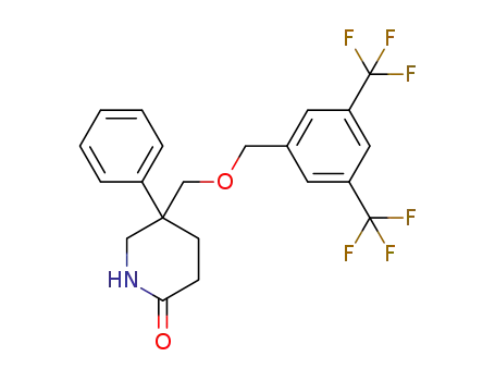 5-((3,5-bis(trifluoromethyl)benzyloxy)methyl)-5-phenylpiperidin-2-one