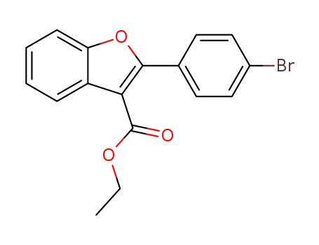 Molecular Structure of 1423700-57-5 (ethyl 2-(4-bromophenyl)benzofuran-3-carboxylate)