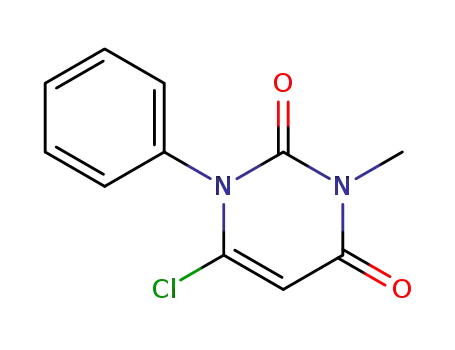 Molecular Structure of 53680-90-3 (6-CHLORO-3-METHYL-1-PHENYL-1H-PYRIMIDINE-2,4-DIONE)