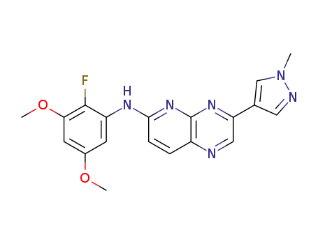 N-(2-fluoro-3,5-dimethoxyphenyl)-3-(1-methyl-1H-pyrazol-4-yl)pyrido[2,3-b]pyrazin-6-amine