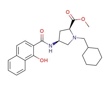 methyl (2S,4S)-1-cyclohexylmethyl-4-[(1-hydroxy-naphthalene-2-carbonyl)-amino]-pyrrolidine-2-carboxylate