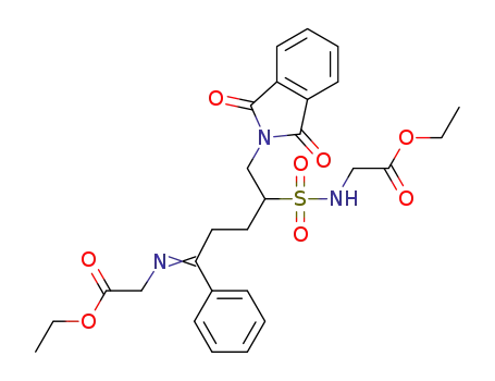 ethyl N-(5-ethoxycarbonylmethylimino-5-phenyl-1-phthalimidopentane-2-sulfonyl)glycinate