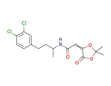 N-(4-(3,4-dichlorophenyl)butan-2-yl)-2-(2,2-dimethyl-5-oxo-1,3-dioxolan-4-ylidene)acetamide