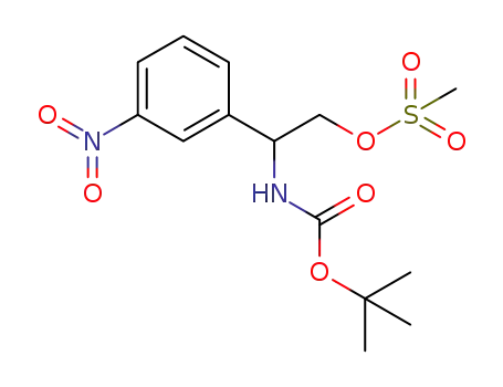 2-((tert-butoxycarbonyl)amino)-2-(3-nitrophenyl)ethyl methanesulfonate