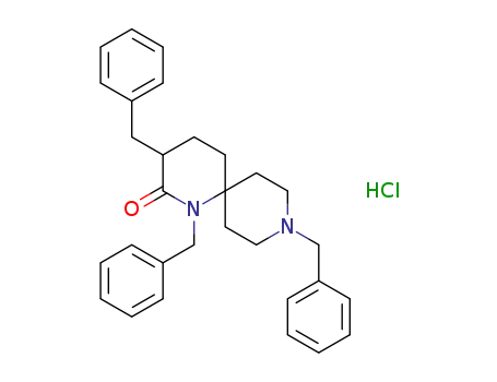 1,3,9-tribenzyl-1,9-diazaspiro[5.5]undecan-2-one hydrochloride