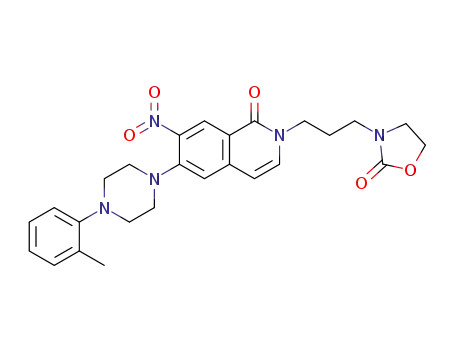 7-nitro-2-[3-(2-oxooxazolidin-3-yl)propyl]-6-(4-o-tolylpiperazin-1-yl)-2H-isoquinolin-1-one