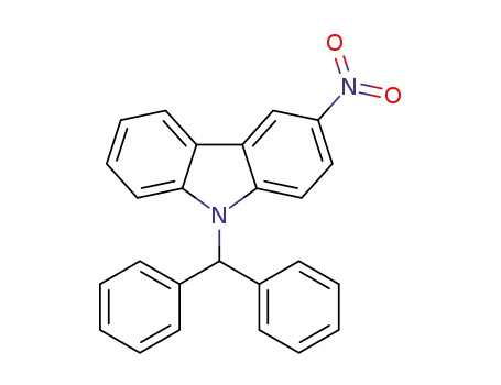 Molecular Structure of 1454710-50-9 (N-benzhydryl-3-nitrocarbazole)