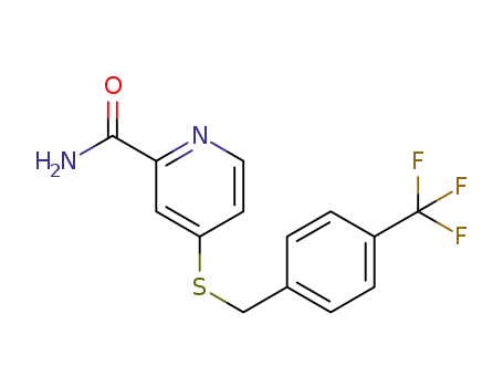 4-(4-trifluoromethylbenzylsulfanyl)pyridin-2-carboxamide
