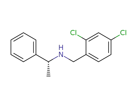 Molecular Structure of 356531-87-8 ((2,4-DICHLORO-BENZYL)-(1-PHENYL-ETHYL)-AMINE)
