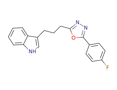 5-(3-(1H-indol-3-yl)propyl)-2-(4-fluorophenyl)-1,3,4-oxadiazole