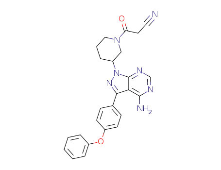 3-(3-(4-amino-3-(4-phenoxyphenyl)-1H-pyrazolo[3,4-d]pyrimidin-1-yl)piperidin-1-yl)-3-oxopropanenitrile