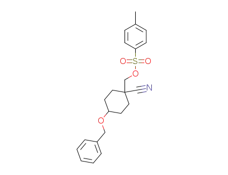 (4-(benzyloxy)-1-cyanocyclohexyl)methyl 4-methylbenzenesulfonate