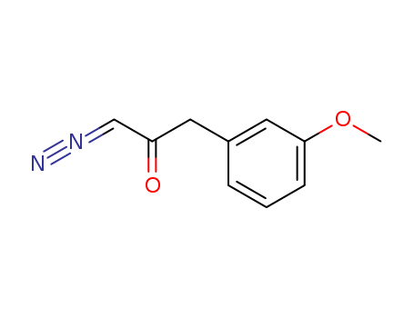 Molecular Structure of 114547-01-2 (2-Propanone, 1-diazo-3-(3-methoxyphenyl)-)