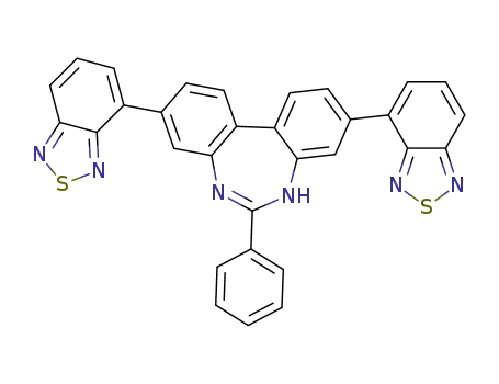 6-phenyl-3,9-di(benzothiadiazole-4-yl)-5H-dibenzo[d,f][1,3]diazepine