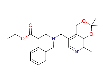 ethyl 3-(benzyl((2,2,8-trimethyl-4H-[1,3]dioxino[4,5-c]pyridin-5-yl)methyl)amino)propanoate
