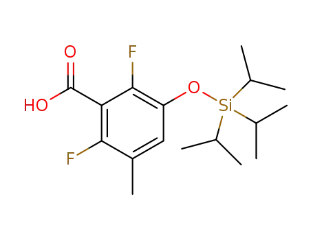 2,6-difluoro-3-methyl-5-triisopropylsilyloxybenzoic acid