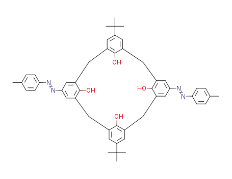 25,26,27,28-tetrahydroxy-11,23-di-(tert-butyl)-5,17-(4-methylphenylazo)calix[4]arene
