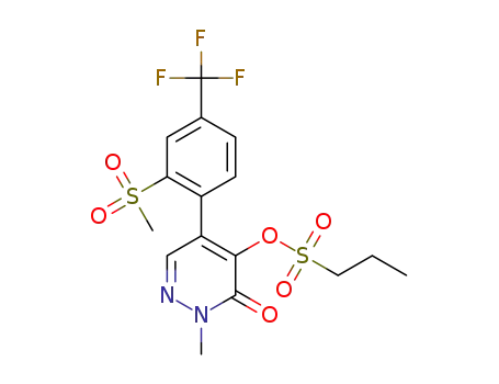 [2-methyl-5-[2-methylsulfonyl-4-(trifluoromethyl)phenyl]-3-oxo-pyridazin-4-yl]propane-1-sulfonate