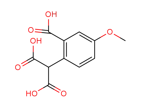 Molecular Structure of 1432752-19-6 (2-(2-carboxy-4-methoxy-phenyl)-malonic acid)