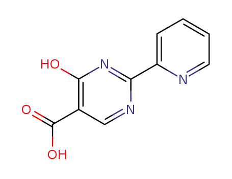Molecular Structure of 56406-45-2 (4-hydroxy-2-(2-pyridinyl)-5-pyrimidinecarboxylic acid)