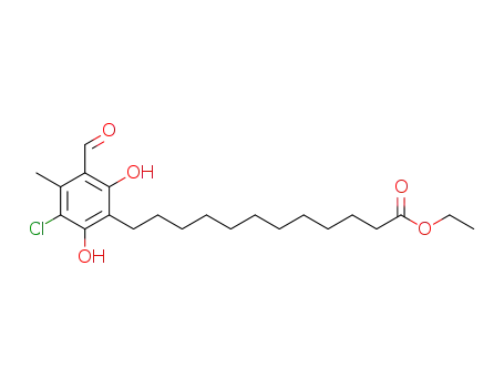 ethyl 12-(3-chloro-5-formyl-2,6-dihydroxy-4-methylphenyl)dodecanoate