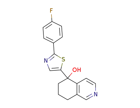 5-(2-(4-fluorophenyl)thiazol-5-yl)-5,6,7,8-tetrahydroisoquinolin-5-ol