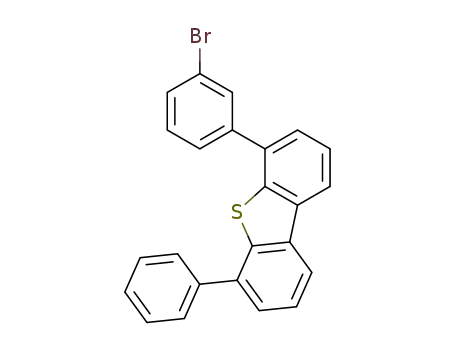 Molecular Structure of 1616092-81-9 (4-(3-bromophenyl)-6-phenyl-dibenzothiophene)