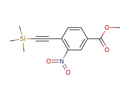 methyl 4-(2-(trimethylsilyl)ethynyl)-3-nitrobenzoate