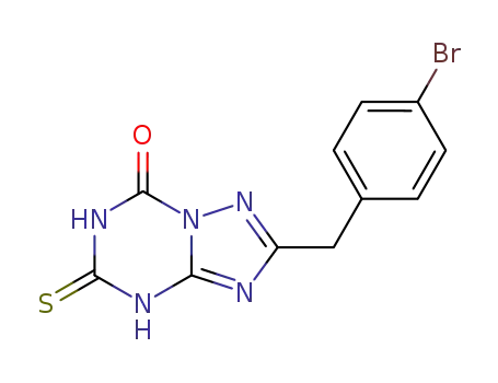 2-(4-bromobenzyl)-5-thioxo-5,6-dihydro-[1,2,4]triazolo[1,5-a][1,3,5]triazin-7(4H)-one