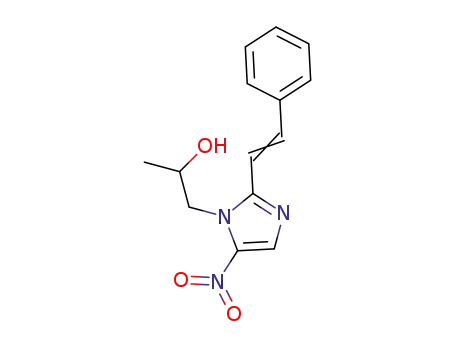 Molecular Structure of 1448528-37-7 (1-(5-nitro-2-styryl-1H-imidazol-1-yl)propan-2-ol)