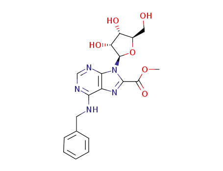 6-benzylamino-8-methoxycarbonyl-9-(β-D-ribofuranosyl)purine