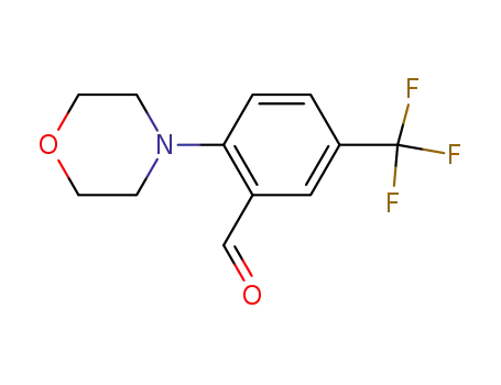 Molecular Structure of 886851-50-9 (2-MORPHOLINO-5-(TRIFLUOROMETHYL)BENZALDEHYDE)