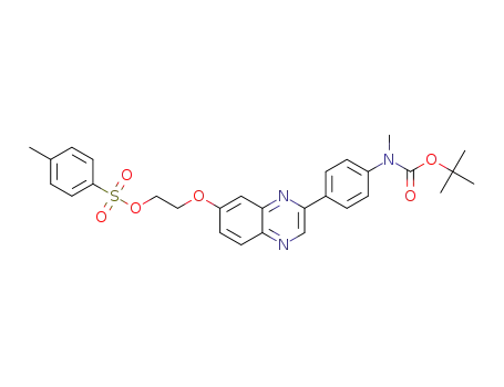 2-((3-(4-((tert-butoxycarbonyl)(methyl)amino)phenyl)quinoxalin-6-yl)oxy)ethyl 4-methylbenzenesulfonate