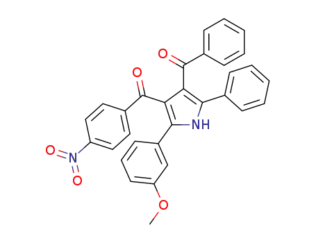 (4-benzoyl-2-(3-methoxyphenyl)-5-phenyl-1H-pyrrol-3-yl)(4-nitrophenyl)methanone