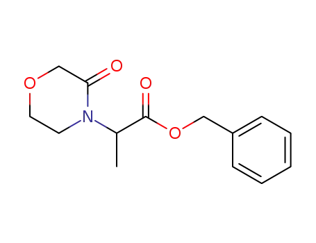 Molecular Structure of 1448190-03-1 (benzyl 2-(3-oxomorpholino)propanoate)