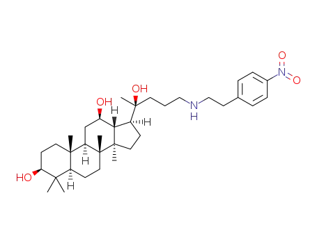 (3S,8R,10R,12R,14R,17S)-17-((S)-2-hydroxy-5-((4-nitrophenethyl)amino)pentan-2-yl)-4,4,8,10,14-pentamethylhexadecahydro-1H-cyclopenta[a]phenanthrene-3,12-diol